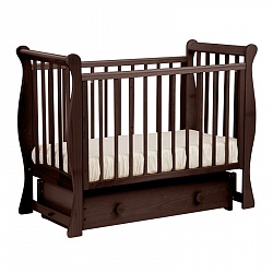 Кровать детская Лель АБ 21.2 Лаванда маятник поперечный, махагон (Лель, LIEL_АБ 21.2_махагон) - миниатюра